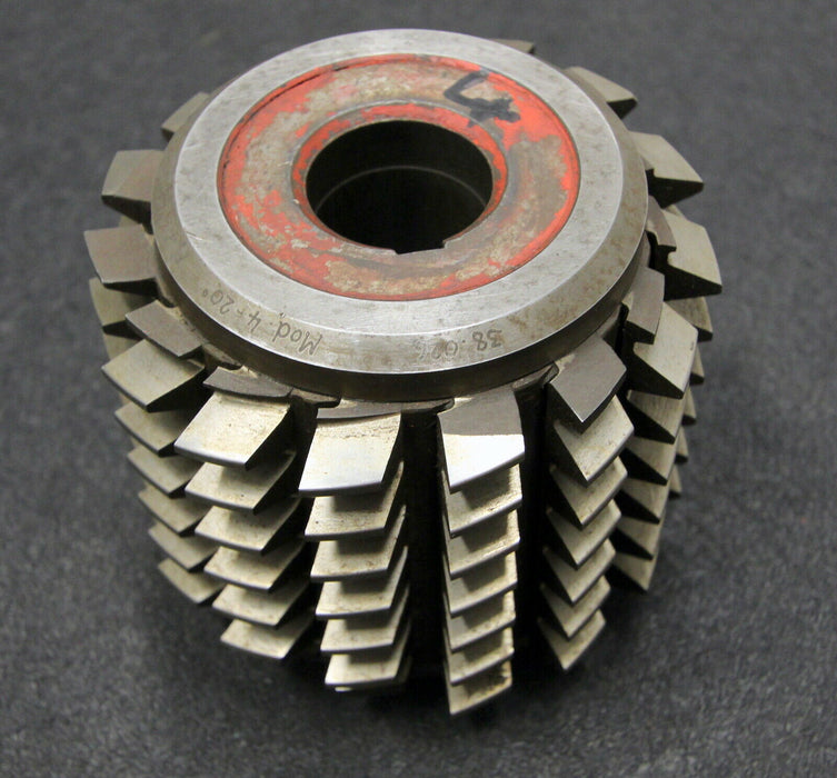 SAAZOR Stollenwälzfräser involute spline hob m= 4mm BP III nach DIN3972 20° EGW