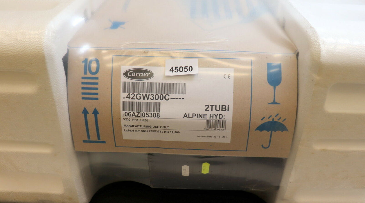 CARRIER Kaltwasserklimagerät Deckeneinbaukassette 42GW300C 2TUBI Alpine HYD.