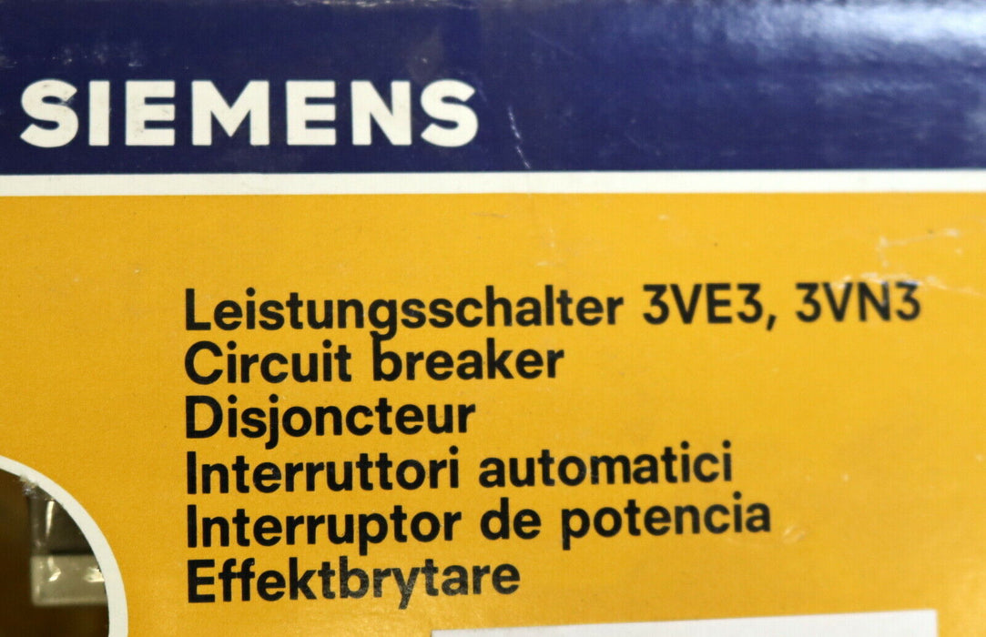 SIEMENS Leistungsschalter 3VE3 3VE3000-2GA00 1-1,6A Motorschutzschalter