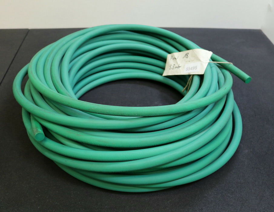 38m Rundriemen Round belt grün offen Ø 18mm Länge ca. 38m unbenutzt