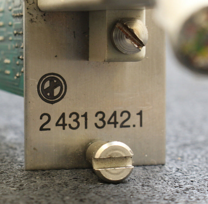 PFAUTER WIEDEMANN Einschub Board 2 431 342.1 für Wälzmodul gebraucht - ok