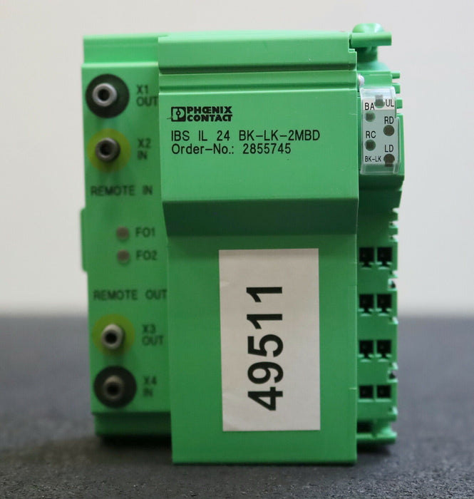 PHOENIX CONTACT Buskoppler IBL IL 24 BK-LK-2MBD Order-Nr. 2855745 unbenutzt