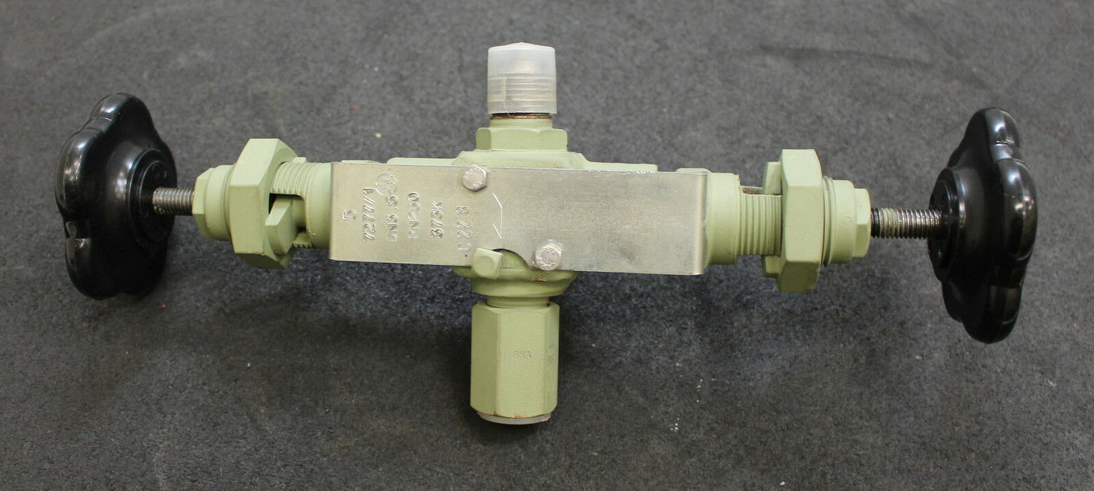 PHÖNIX PAW 1 Manometer-Doppelventil DN3.5 PN250 373K aus C22.8 Manometer