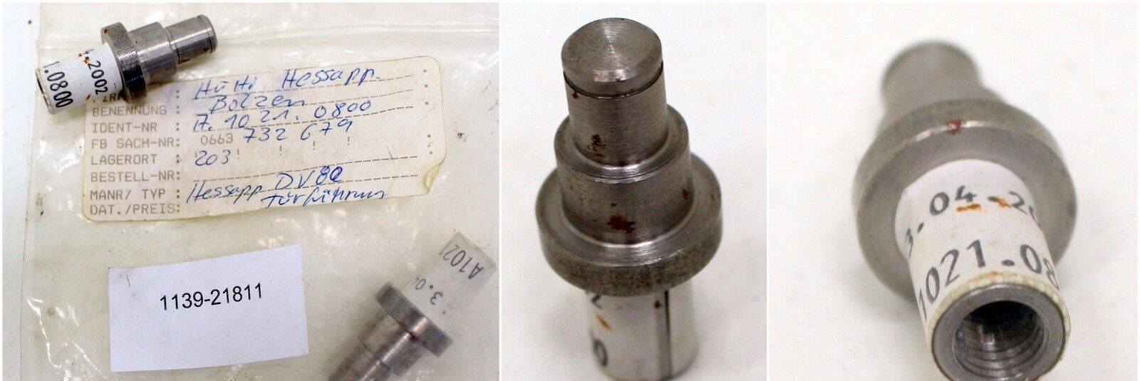 HESSAPP 1 Stk. Bolzen A.1021.0800 für Hessapp DV80 Türführung