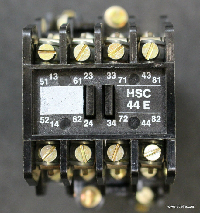 BBC Hilfsschütz control relay HSC 44E Us=220VDC GH H132 6446 VO