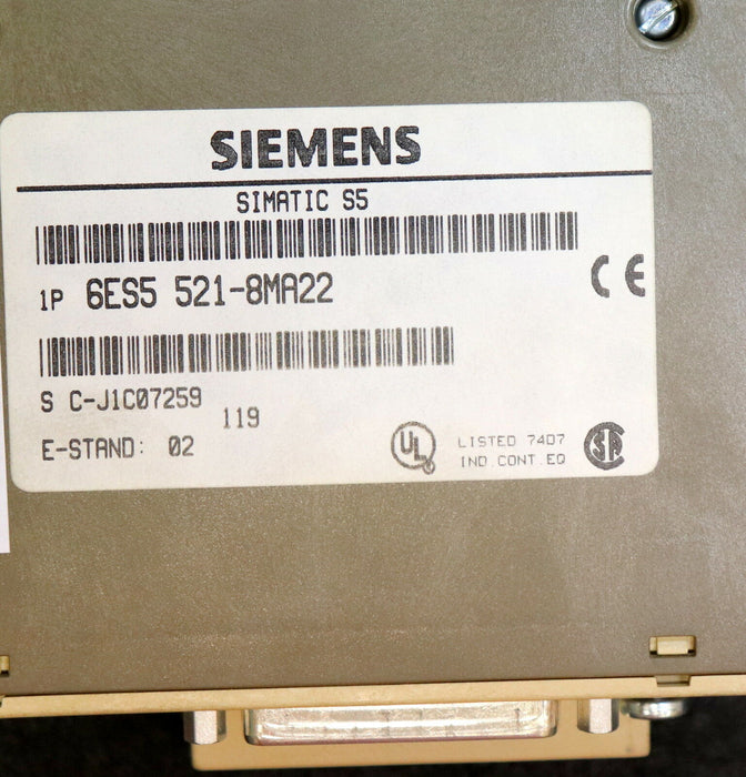 SIEMENS SIMATIC S5 Serial Interface CP 521 SI 6ES5521-8MA22 gebraucht
