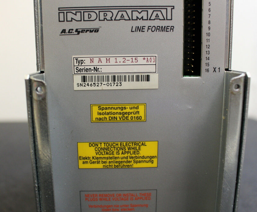 INDRAMAT AC-Servo Line Former NAM 1.2-15 *A03 SN. 246527-01723