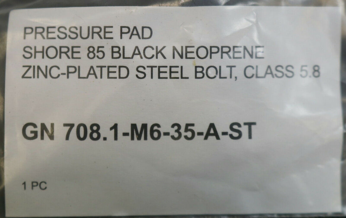 GANTER 17x Andrückschraube aus Stahl GN 708.1-M6-35-A-ST Gewinde M6