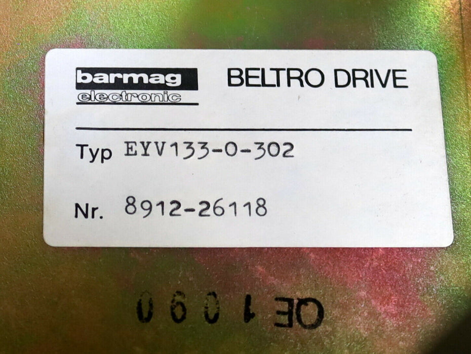 BARMAG BELTRO-DRIVE EYV133-0-302 Rack mit ED150C ohne Einschubplatinen gebraucht