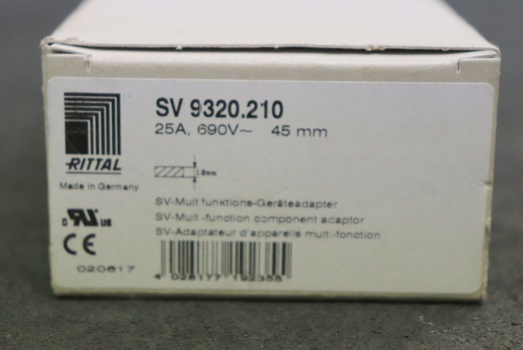 RITTAL SV-Multifunktions-Geräteadapter SV 9320.210 Bemessungsstrom In=25A 690VAC