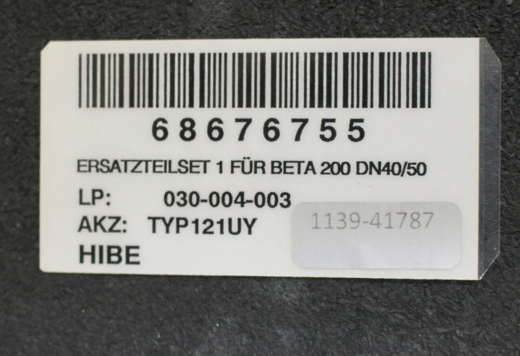 VAG Ersatzteilset für BETA 200 DN40/50 - Herstellung 5/94 in UV-Schutzpackung
