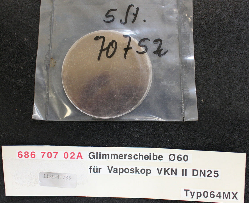 GESTRA 5 Stück Glimmerscheibe für Vaposkop VKN II DN25 - 5 Stück