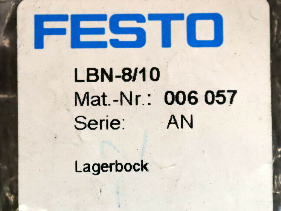 FESTO 5 Stück Lagerbock LBN-8/10 Mat.Nr. 006057 - unbenutzt 5 Stück
