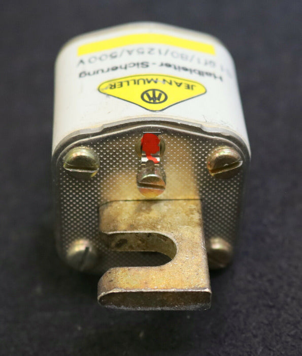 JEAN MÜLLER 3x NH-Sicherungseinsatz fuse-link S01üf1/80 125A Stichmaß 80mm