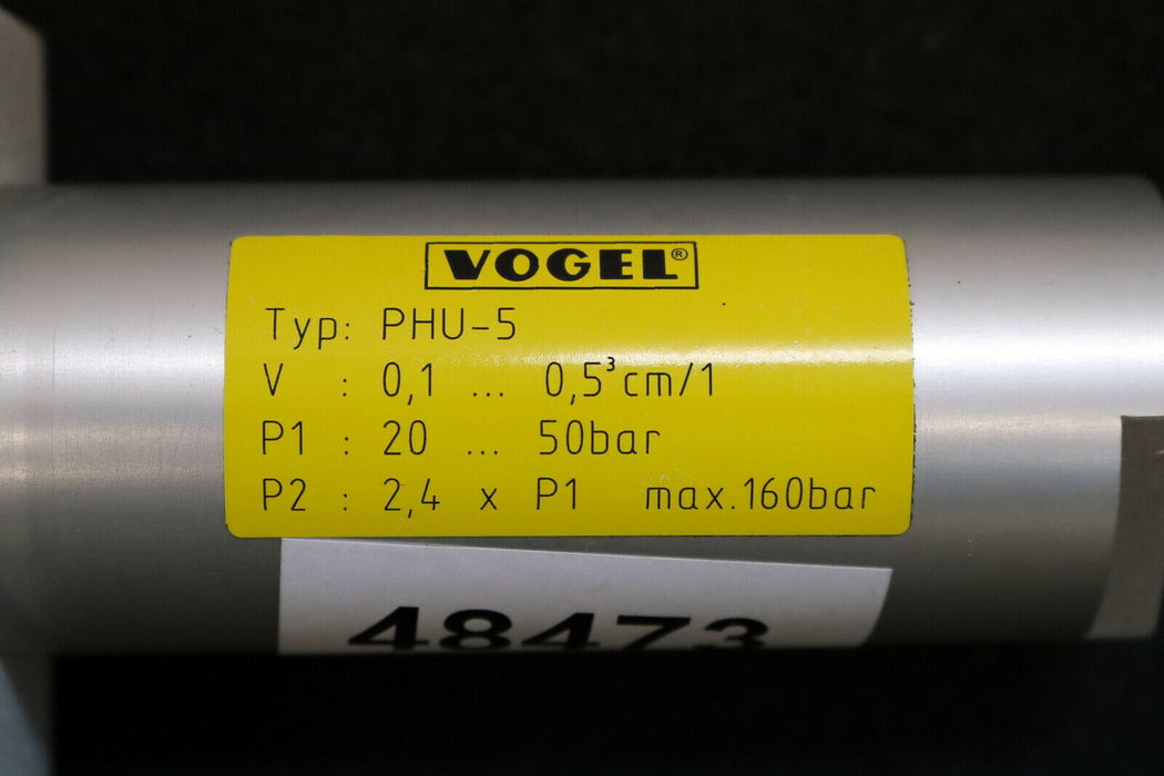 VOGEL Kolbenpumpe für Zentralschmierung PHU-5 V= 0,1-0,5cm³/stroke P1= 20-50bar