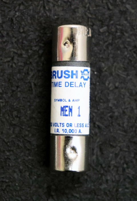 BRUSH 10x Sicherungseinsatz fuse-link MEN 1 1A 250V - unbenutzt