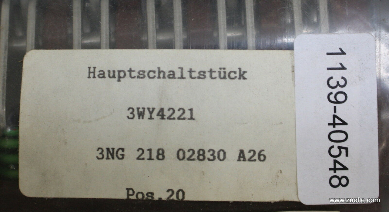 SIEMENS Hauptschaltstück 3WY4221 für 3WJ 20 3NG 218 02830 A26