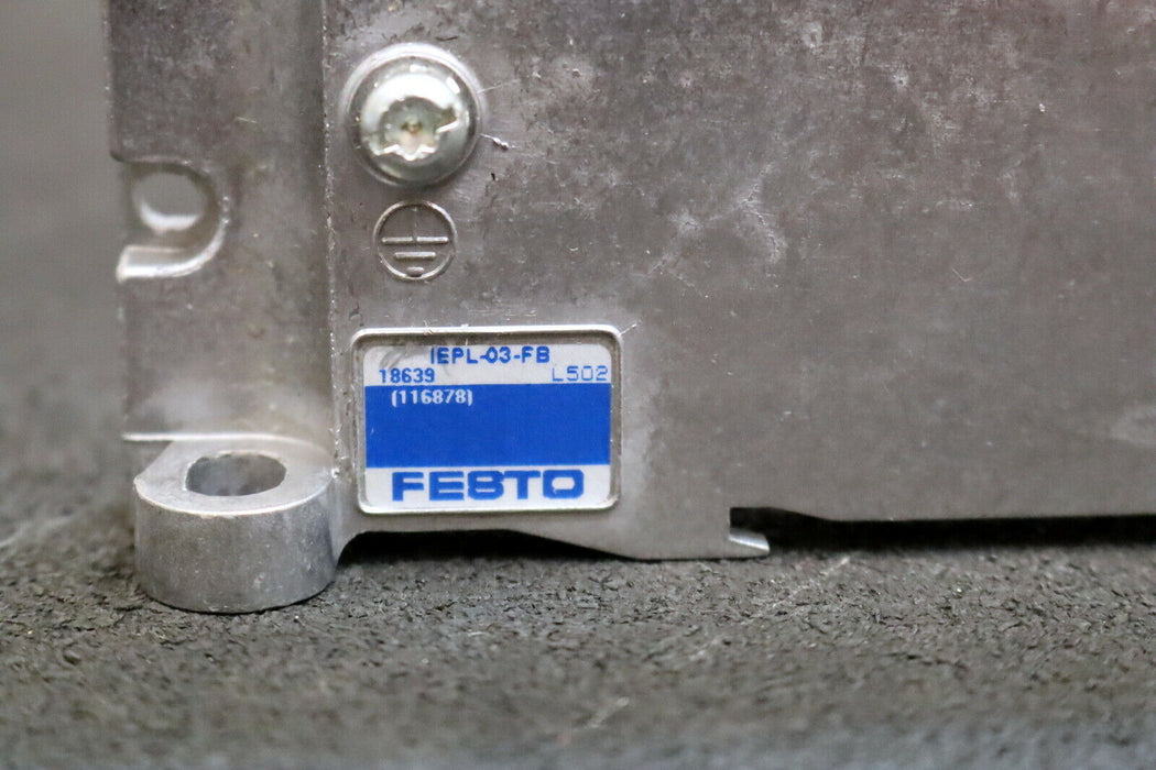 FESTO 4 Stück Endplatte für Ventilinsel IEPL-03-FB Mat-Nr. 18639 - unbenutzt