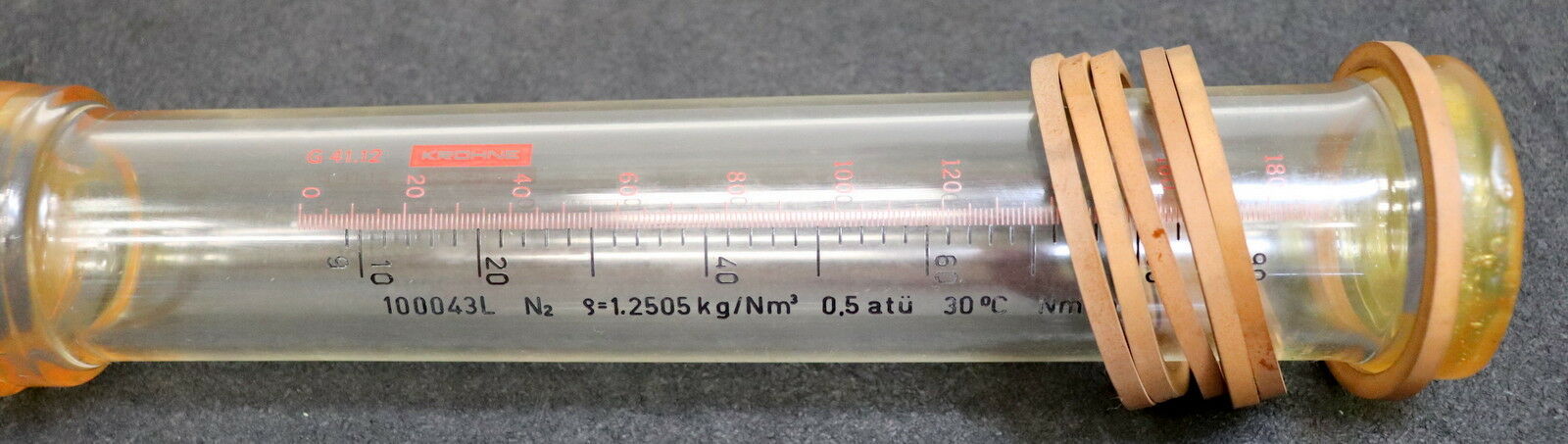 KROHNE Ersatz Messglas G41.12 0-90m³/h mit Schwebekörper für Wasser unbenutzt