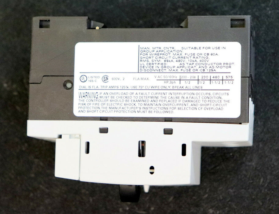 SIEMENS 3 Stück Motorschutzschalter 3RV1011-1BA15 1,4-2,0A 1NO + 1NC