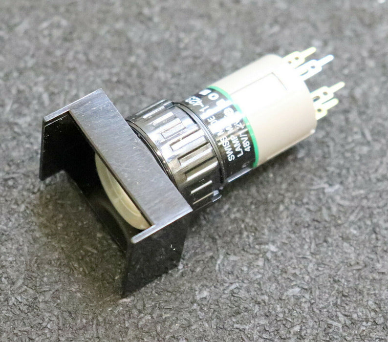 EAO 2 Stück Druckschalter grün Switch Pushbutton DPST-1NO/1NC 100mA 48V 1,2W