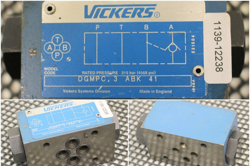 VICKERS Single Pilot Operated Check Valve DGMPC 3 ABK 41 - Rückschlagventil