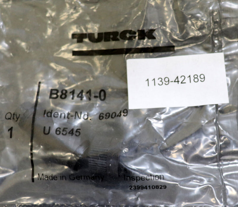 TURCK 3 Stück Sensorstecker female B8141-0 U 6545 Ident-Nr. 69049