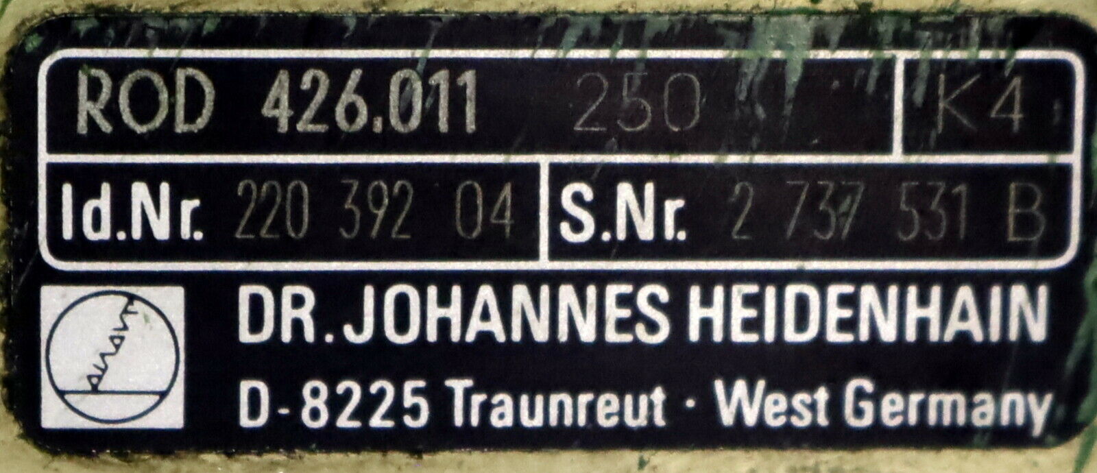 HEIDENHAIN Rotationsgeber ROD 426.011 250 mit 250 Inkrementen ID 22039304
