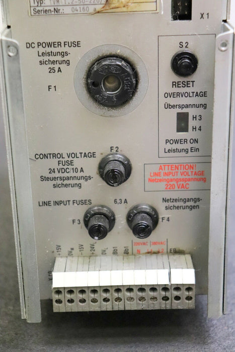 INDRAMAT AC Servo Power Supply UMP TVM 1.2-50-220/300-W1-220/380 gebraucht - ok