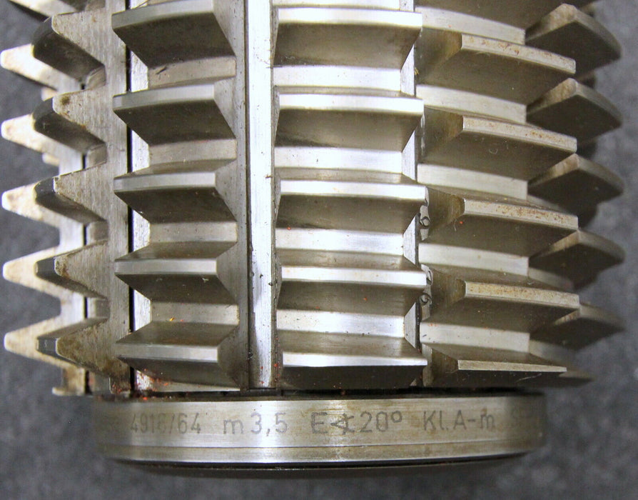KLINGELNBERG Stollenwälzfräser involute spline hob Vorfräser m= 3,5mm BP III 20°