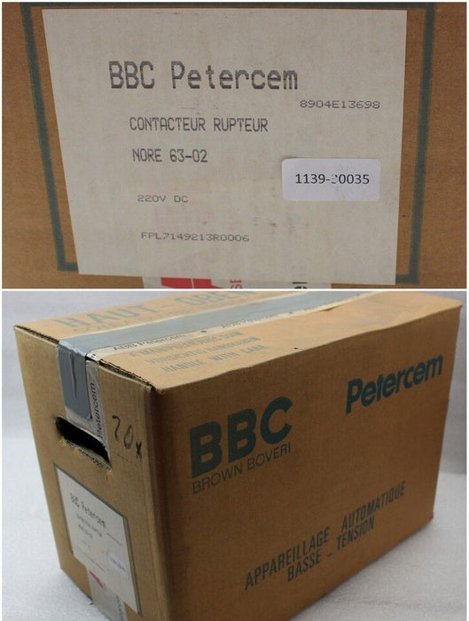 ABB BBC Schütz NORE63-02 220VDC 0S/2Ö - Barrenschütz - Art.Nr.FPL 714 9213 R0006