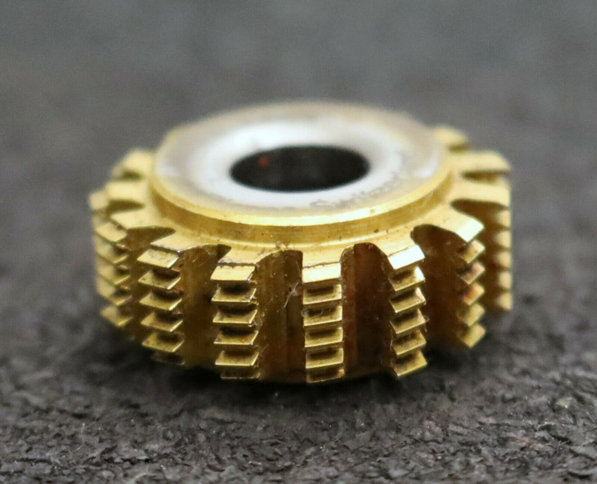 MIKRON Vollstahl-Wälzfräser No. 0796 m= 0,40 ho= 0,90 Abmessungen Ø24x10xØ8mm