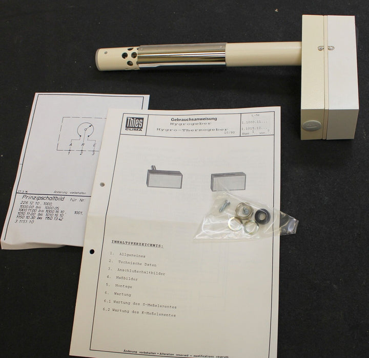 THIES Hygro-Thermogeber Typ 1.1000.12.006 Anschlussspannung 24VDC - 0-100%