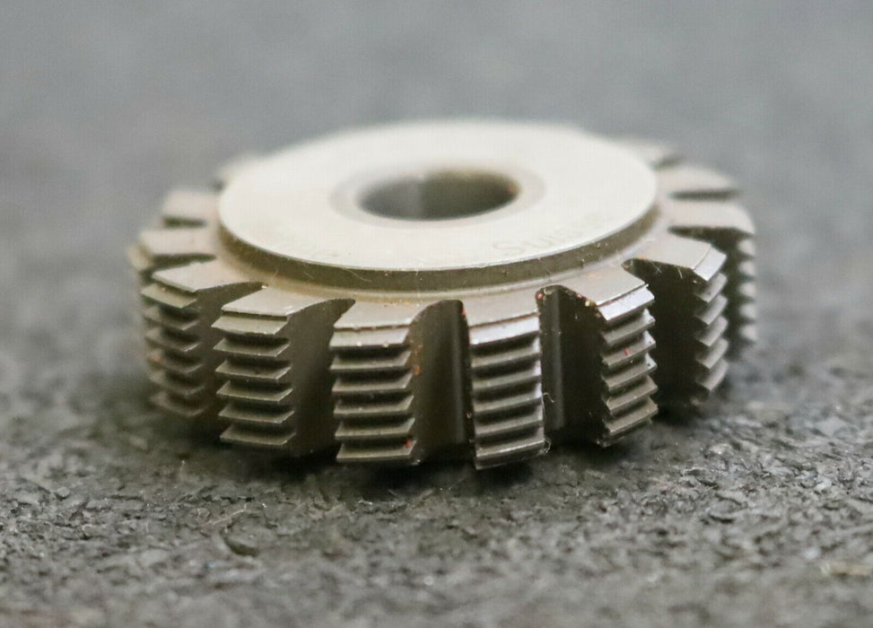 MIKRON Vollstahl-Wälzfräser No. 59982 m= 0,36 ho= 0,80 Abmessungen Ø32x10xØ8mm