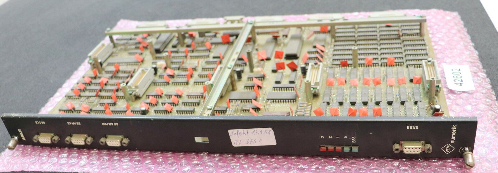 VEB NUMERIK AR/LR Steuerkarte 414567-4 NKM Platine 590407-0 I6 b RFT G - DEFEKT
