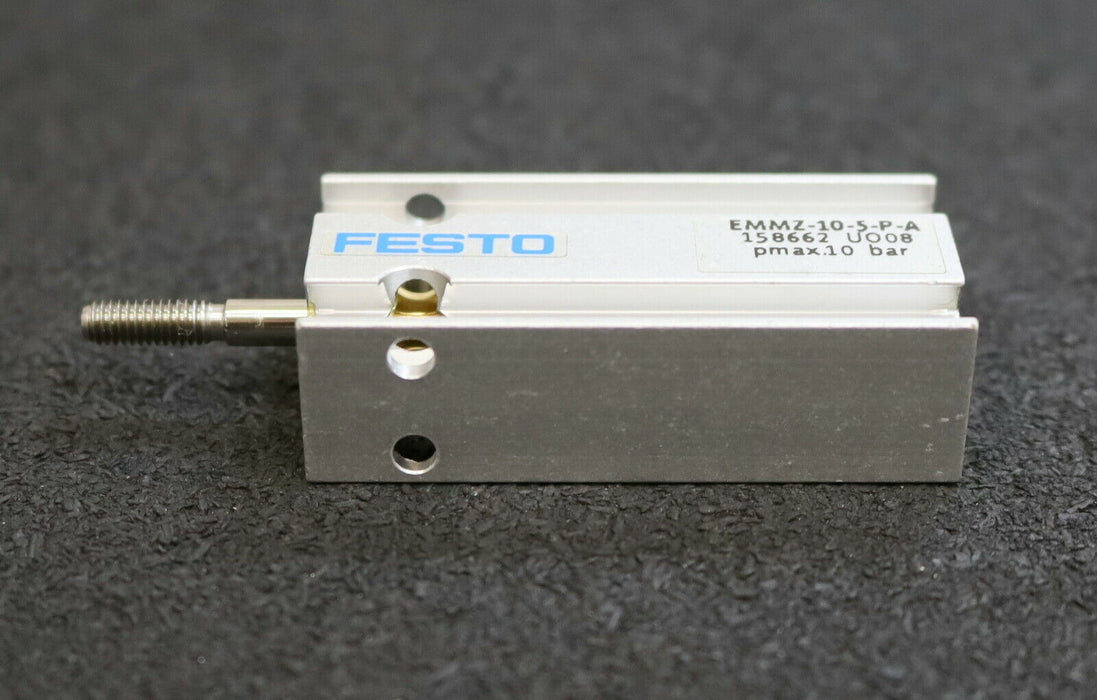 FESTO Kompaktzylinder EMMZ-10-5-P-A Mat-Nr. 158662 pmax= 10bar - unbenutzt