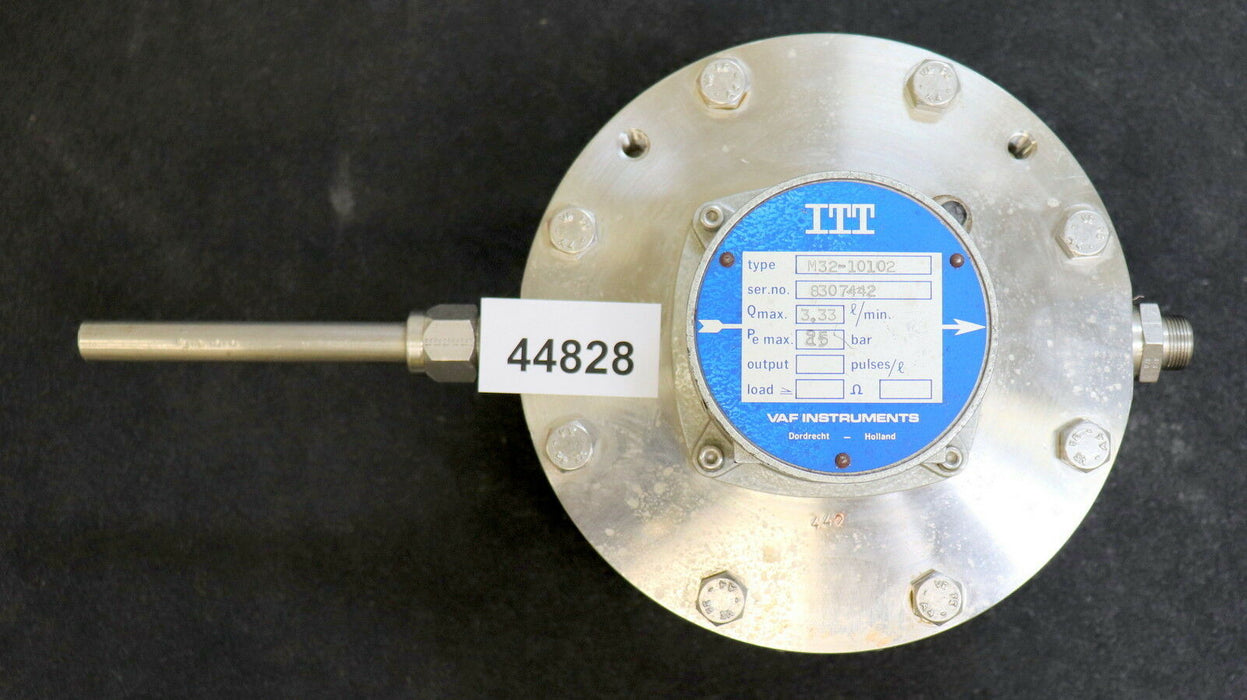 ITT VAF INSTRUMENTS Durchflusszähler M32-10102 Anschlüsse beidseitig 3/8"