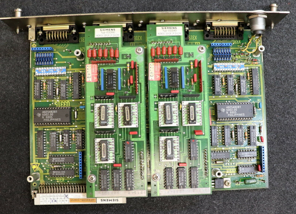 SIEMENS Messkreiskarte 03315 mit 2x 03390 6FX1125-1AA00 548 251 9001.00 E-Stand