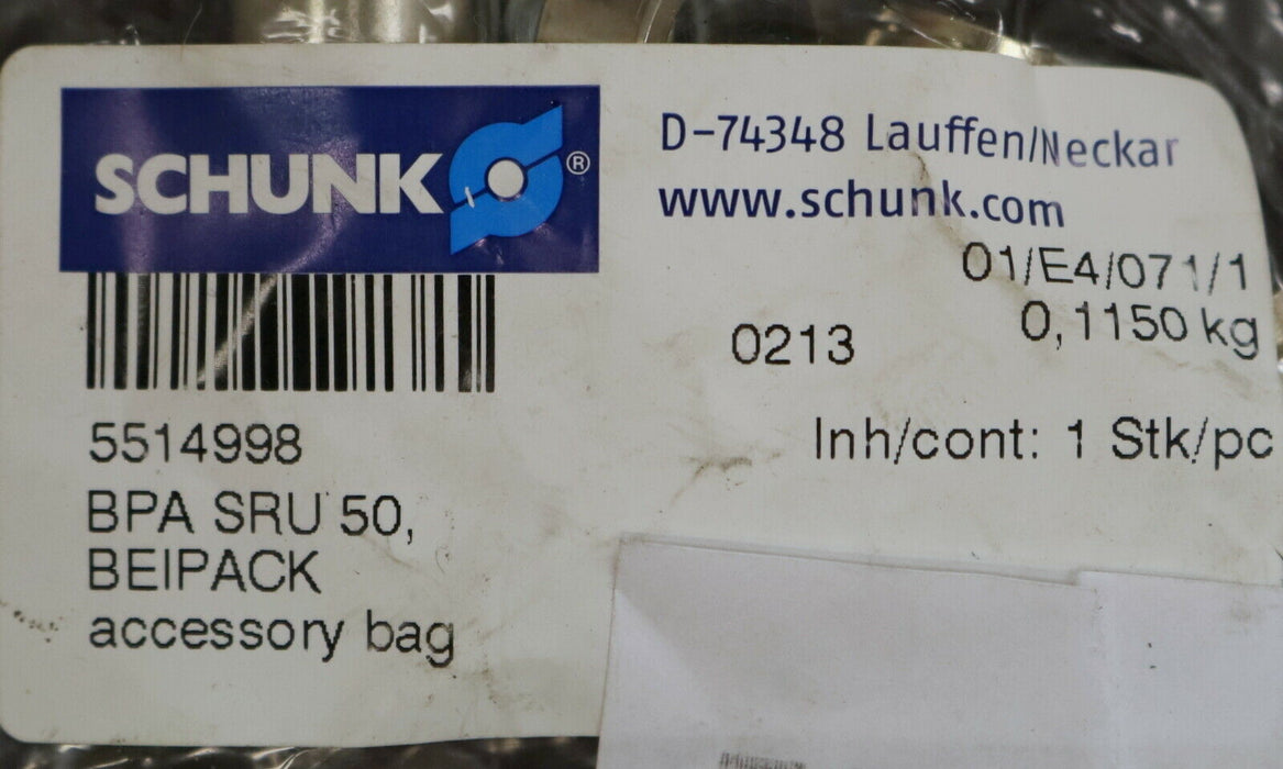 SCHUNK Beipack SRU 50 ID 5514998 unbenutzt in OVP