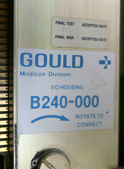 GOULD MODICON I/O Gehäuse Housing B240-000 PLC Rack for 4 units - gebraucht