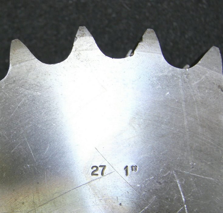 Zweifach-Kettenradscheibe mit einseitiger Nabe ZRS Teilung 1"x17,02mm Z = 27