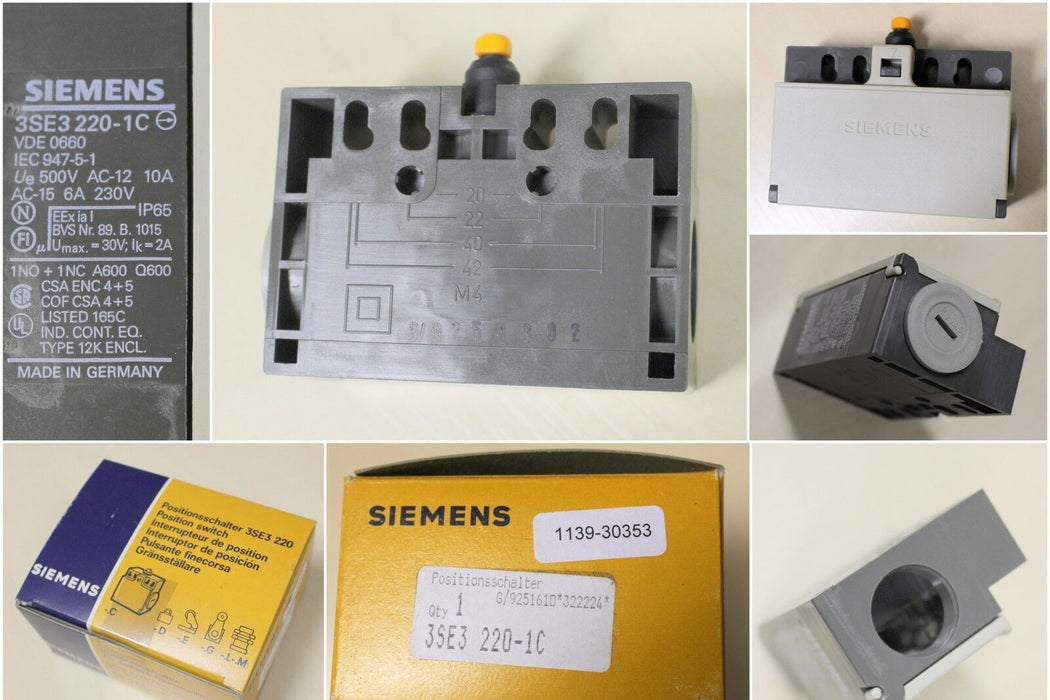 SIEMENS Positionsschalter 3SE3 220-1C gekapselt im Kunststoff-Gehäuse