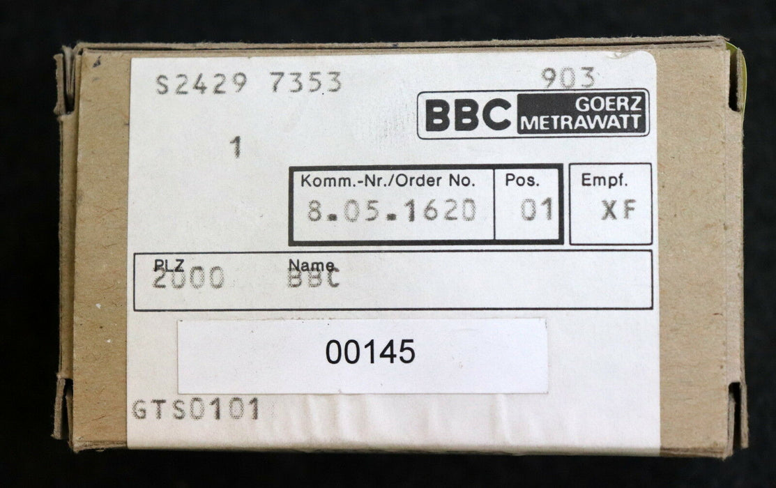 BBC GOERZ METRAWATT Strommesser EQ48 Wandler-Nennwert 250/1A Messanzeige 0-500A