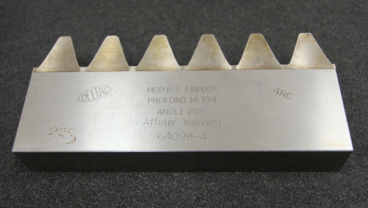 DELTAL Hobelkamm rack cutter m= 8,5 Angle 20°