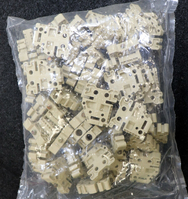 WEIDMÜLLER 50 Stück Endwinkel EWK 1 für Schiene TS 32 Beige Best-Nr. 0206160000