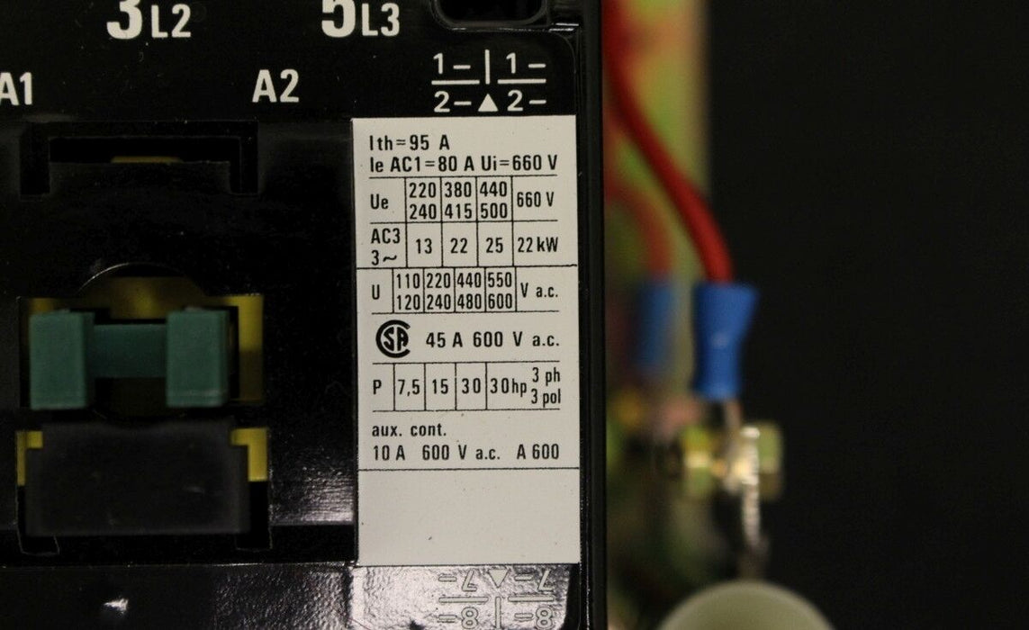 BBC Wechselstrom-Schütz BE45-30-11 - 22KW - Spulenspannung 220VDC