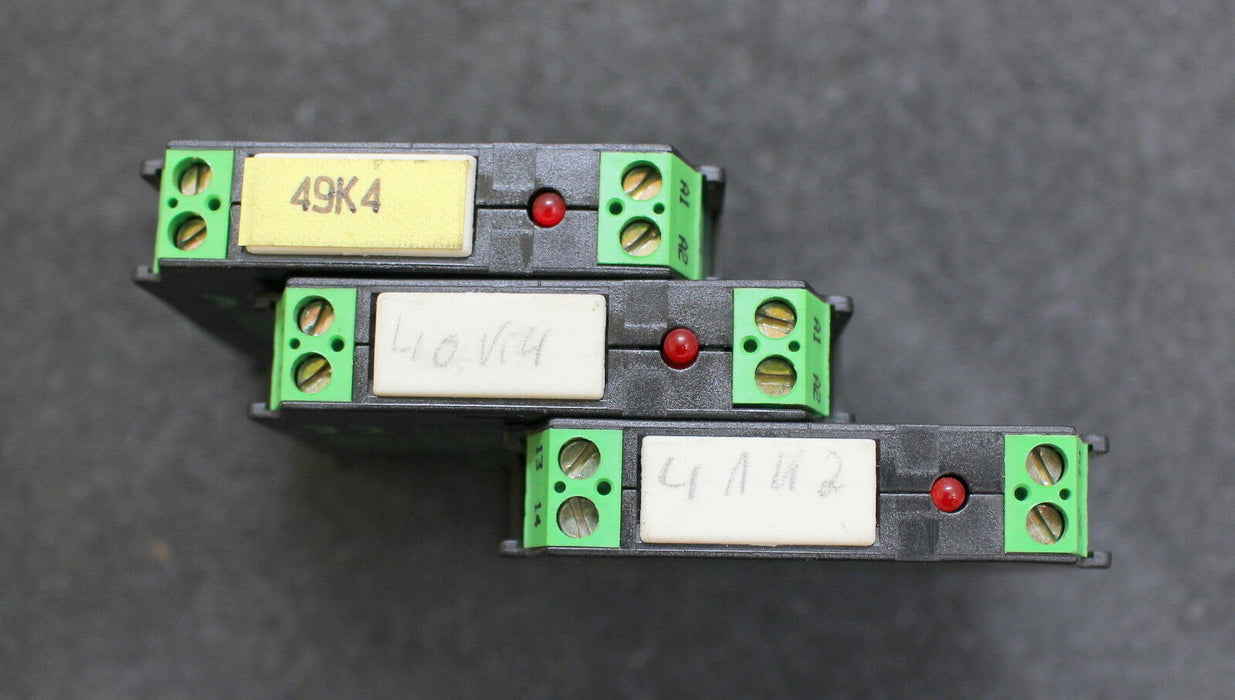 MURR ELEKTRONIK 3 Stück Relaismodul 51551 Input 24 VDC - 15mA Output: max. 5A