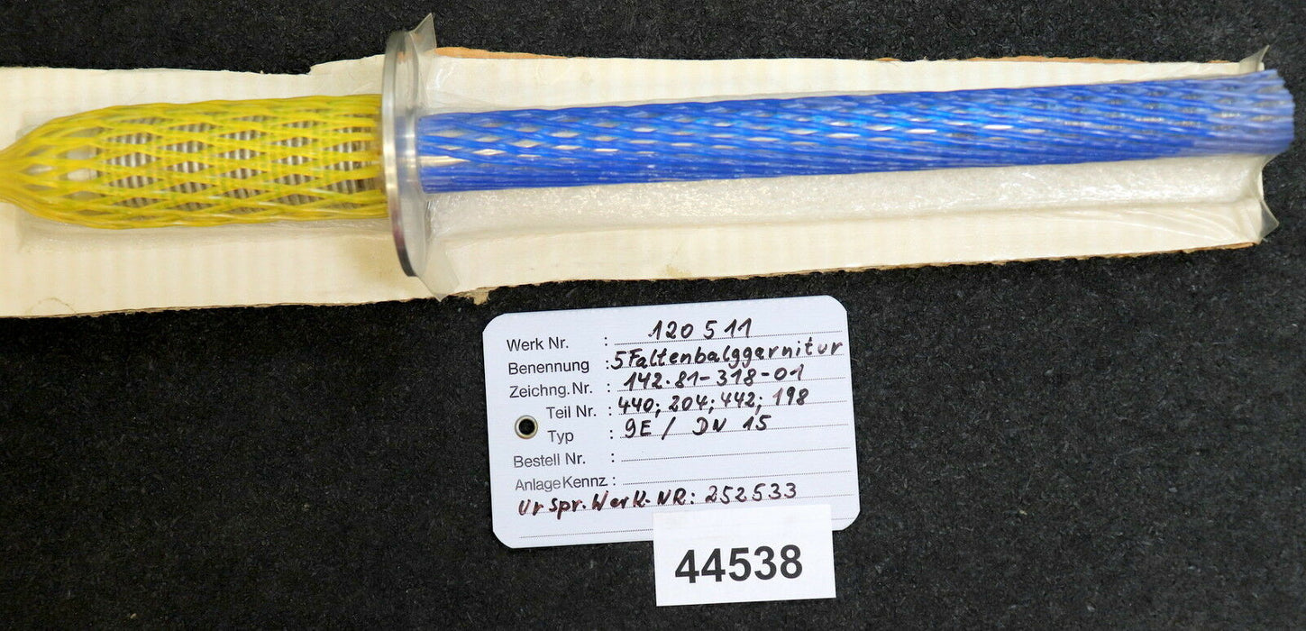 VAG Faltenbalggarnitur komplett 120511 für Reaktor Durchgangsventil 9E DN15