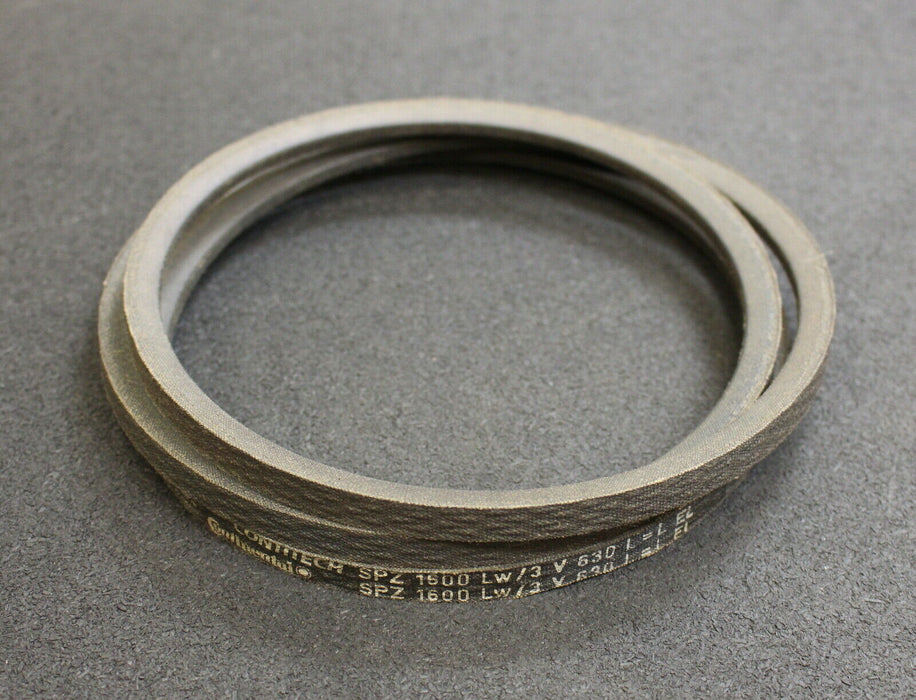 CONTINENTAL 2 Stück Keilriemen SPZ 1600Lw 3V 630 L=L EL - unbenutzt