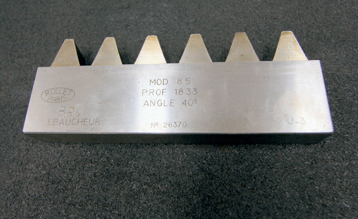 ROLLET PARIS Hobelkamm rack cutter m= 8,5 Angle 20°